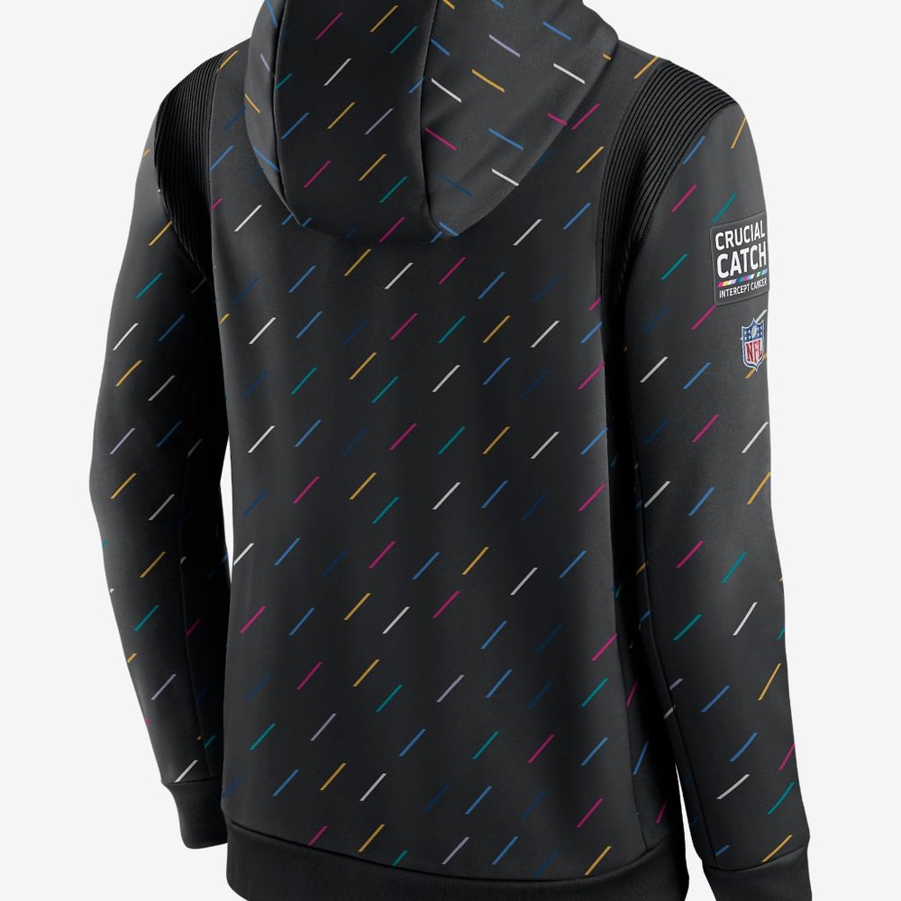 Nwt 2021 Men's 100% Nike Las Vegas Raiders Crucial Catch BCA Hoodie Sweatshirt - Picture 5 of 5